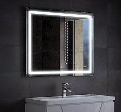 Corozo Зеркало Барго 100x80 с часами – фотография-3